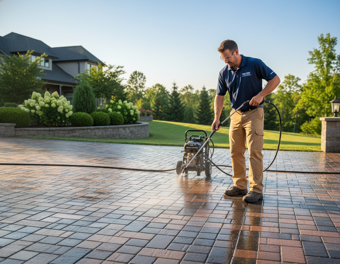 Concrete Paver Sealing In Lewis Center